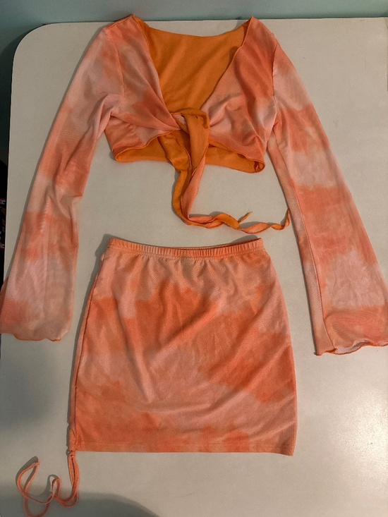 SHEIN Dresses & Skirts - Bright orange 2 piece set